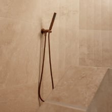 Round Single Function Hand-held Shower on Adjustable Bracket